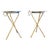 Neoclassical Collapsing Side Tables, 1960s, Set of 2 For Sale - Image 3 of 12