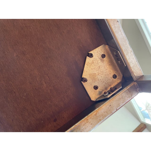 1970s Postmodern Chrome Game or Card Table For Sale - Image 11 of 13