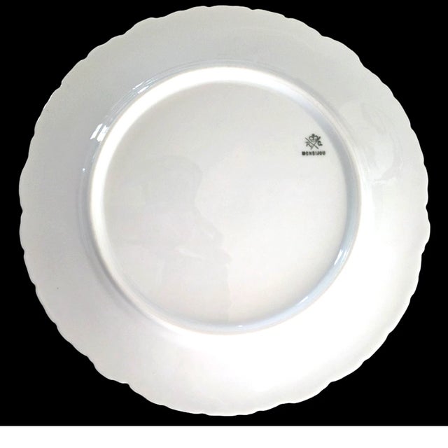 Rosenthal Antique 1891-1906 Rosenthal Monbijou Bone China Dinner Plates 10.25 in -Set of 13 For Sale - Image 4 of 7