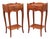 1970s Pair of French Louis XV Style Side Tables Nightstands For Sale