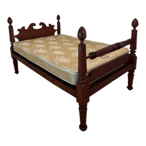 1920s Mahogany Full Sized Bed With Foot Board and Headboard No Mattress or Boxspring Included