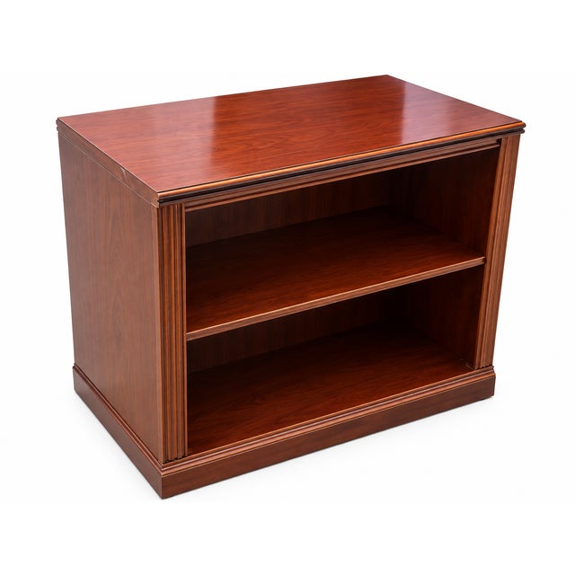 Lane Mahogany Open Bookcase Handsome Lane mahogany bookcase featuring a rich, warm mahogany finish that highlights the...