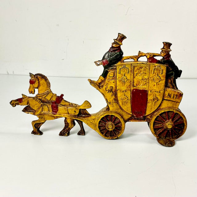 English Early 20th C Antique Boho Chic English British Royal Mail Cast Iron Doorstop, Double Sided. For Sale - Image 3 of 18