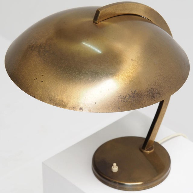Gold Vintage Table Lamp by Josef Brumberg, 1950s For Sale - Image 8 of 12