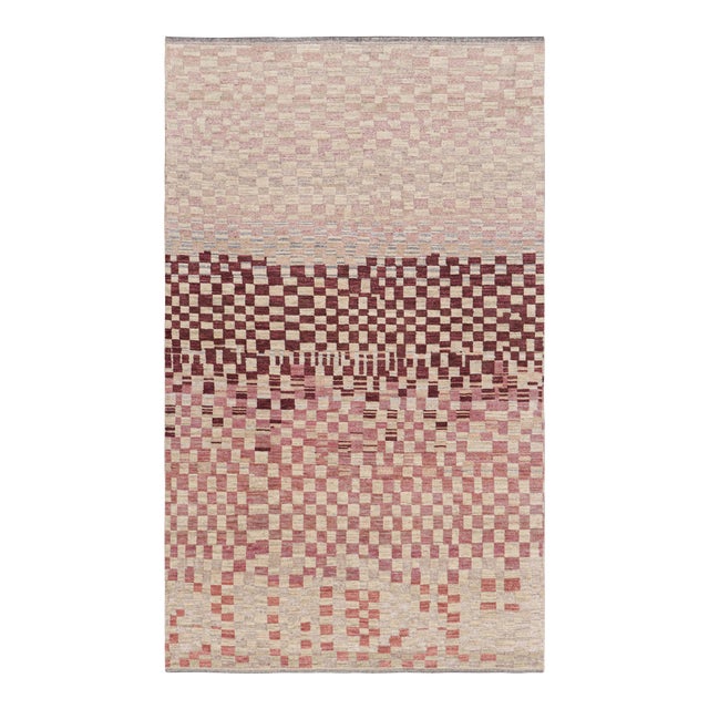 Rug & Kilim’s Moroccan Style Rug in Polychromatic Geometric Patterns For Sale