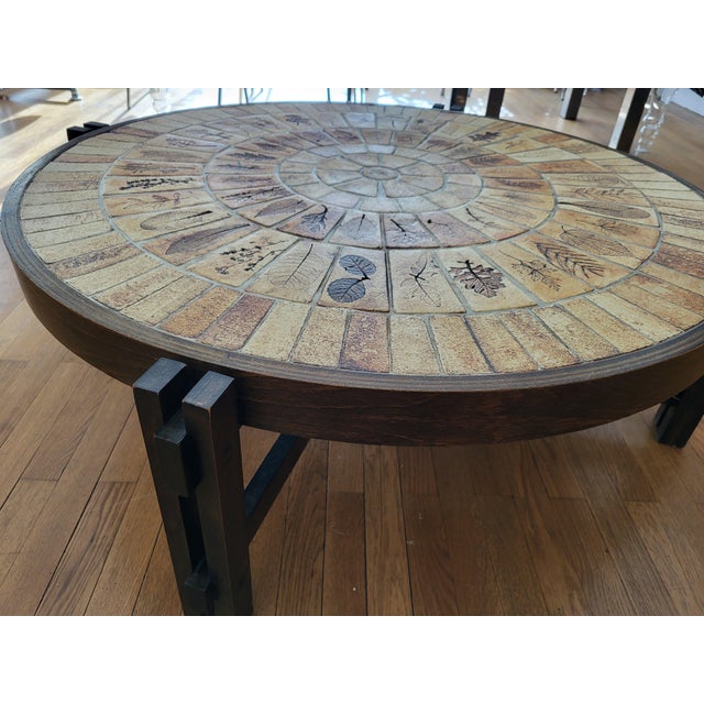 French Riviera Coffee Table by Roger Capron, 1970 For Sale - Image 14 of 15