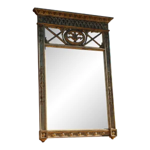Italian Wood and Gold Leaf Mirror