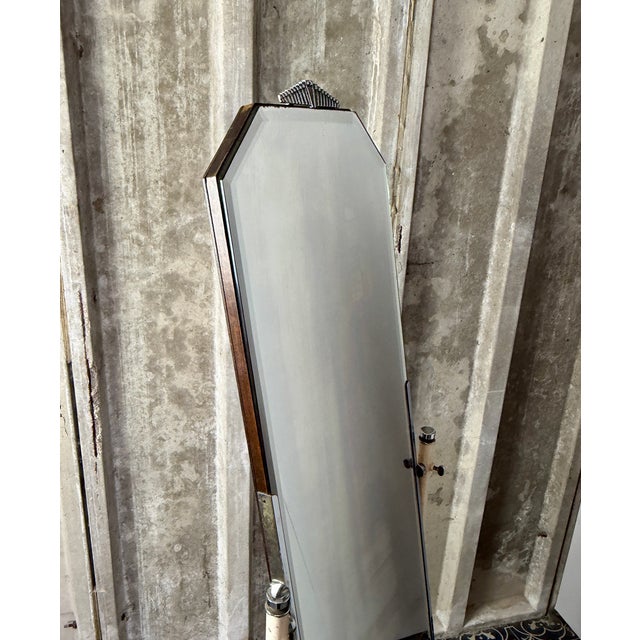 Vintage Art Deco Cheval Mirror with Industrial Function, 1930s For Sale - Image 9 of 17
