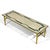Mid 20th Century French Brass Coffee Table With Terrazzo Top For Sale - Image 5 of 9