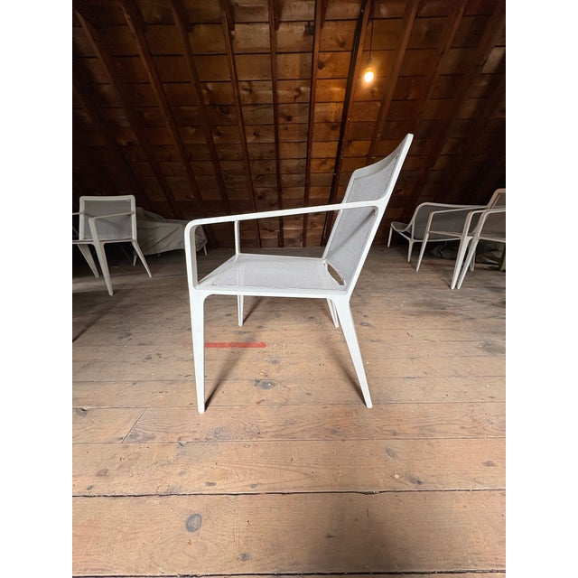 Brown Jordan Brown Jordan Still Dining Arm Chairs. Set of Six. For Sale - Image 4 of 10