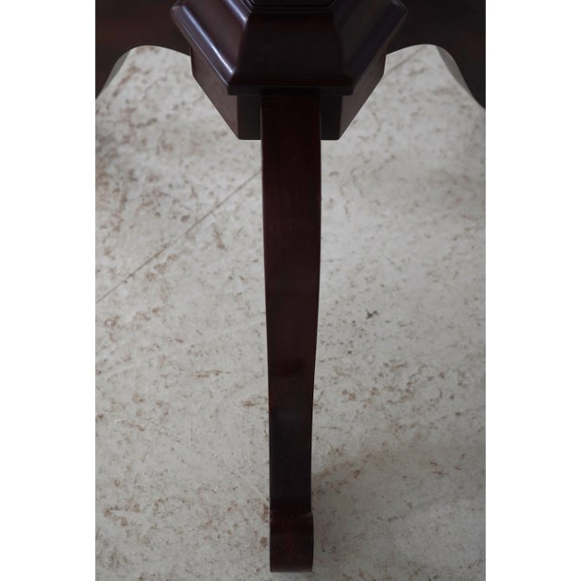 Kindel Inlaid Mahogany Neoclassical Hexagon End Table For Sale - Image 11 of 14