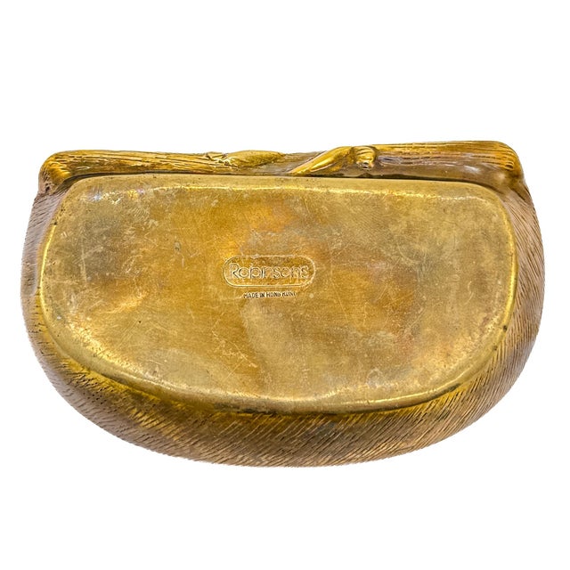 Mid 20th Century Brass Reclining Stag Betel Box by j.w. Robinson's For Sale - Image 12 of 12
