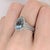 Modern 1.6Ct Santa Maria Aquamarine Ring With Natural Diamonds: Solid 14k Gold, 10x7mm, Size 6.75 For Sale - Image 3 of 8