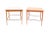 Paul McCobb Connoisseur Mid Century Maple and Brass Side End Tables - Pair Each side table measures: 30 wide x 24 deep x...