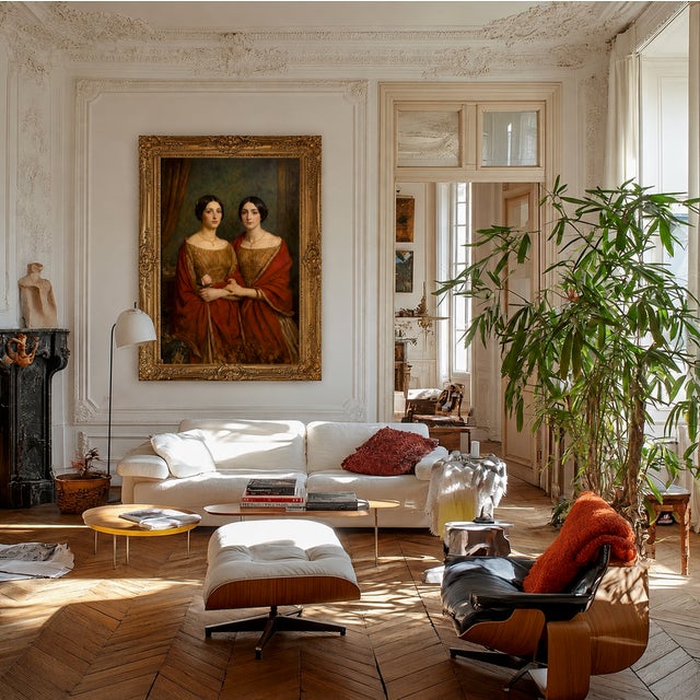 Atelier Aria Lumae the Sisters Unspoken Terracotta and Warm Amber Large Board Print For Sale - Image 10 of 16