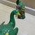 Traditional Pair of Sancai Glazed Porcelain Peacocks – 10.2" Vintage Bird Figures For Sale - Image 3 of 9