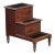 Library Stair Steps of Mahogany and Leather in the Regency Style From England For Sale