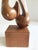 Wood 1960s Carved Wood Sculpture of Woman Figure Mounted on Wood Pedestal For Sale - Image 7 of 7