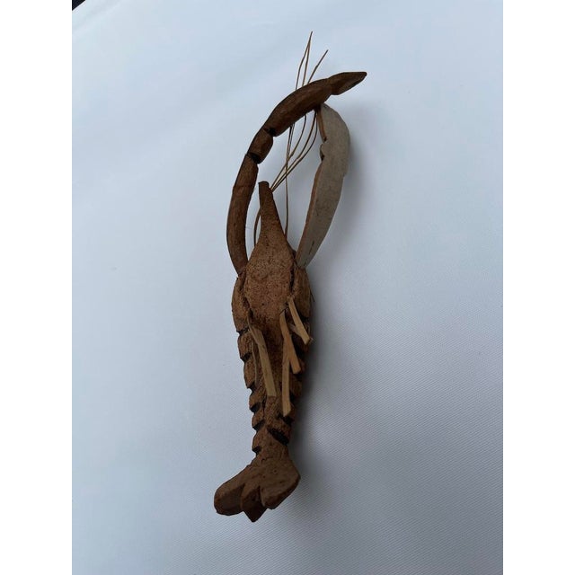 Carved Wood Lobster Sculpture For Sale - Image 6 of 7