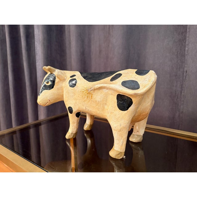 1970s Paper Mache Cow, France, 1970s For Sale - Image 5 of 12