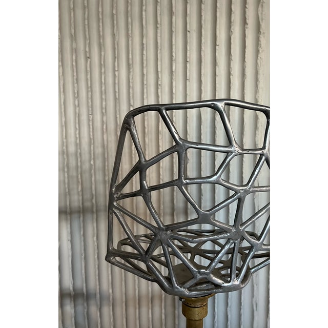 Metal Sculptural Barstools by David Marshall, 1970s, Set of 2 For Sale - Image 7 of 9