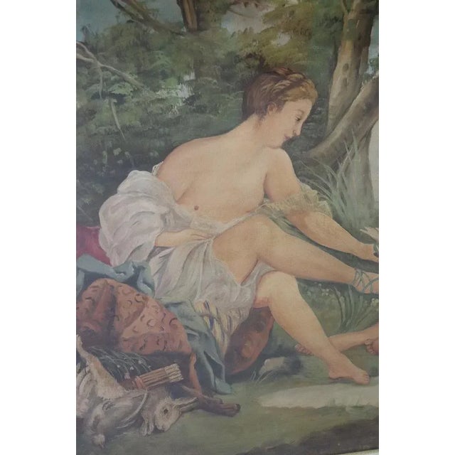 Mythological Oil on Canvas Painting with Frame For Sale - Image 6 of 8