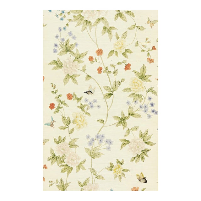 Sample - The House of Scalamandré Luoyang Garden Sisal Wallcovering, Document For Sale