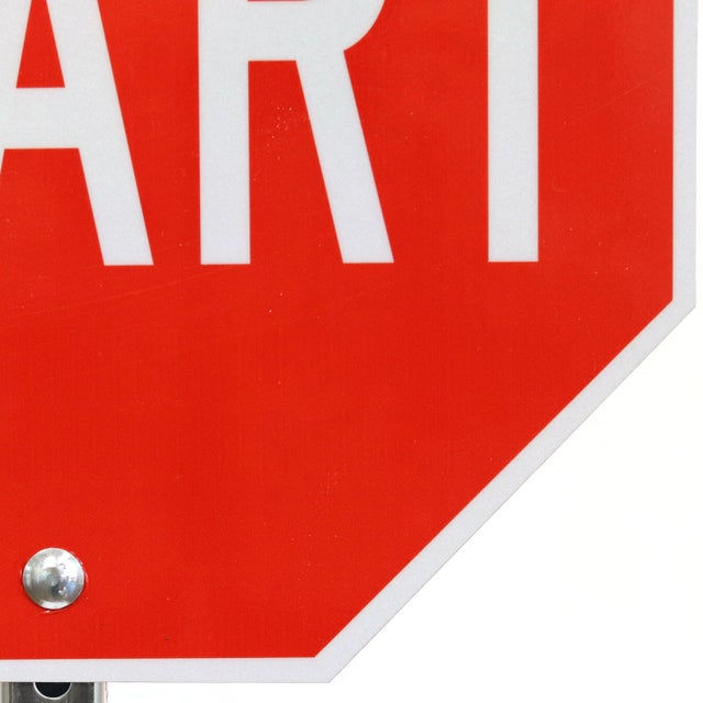 Standing Start - Original Freestanding Pop Art Steel Street Sign Sculpture by Scott Froschauer For Sale - Image 4 of 9