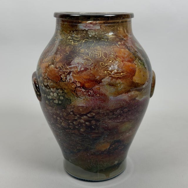 Artistic Glass Vase by Jean Noël Bouillet, 1980s For Sale - Image 15 of 15