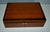 Brown Vintage Decorative Lined Wooden Box For Sale - Image 8 of 13