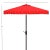Contemporary Elegant 7.5 Square Umbrella - Red For Sale - Image 3 of 4