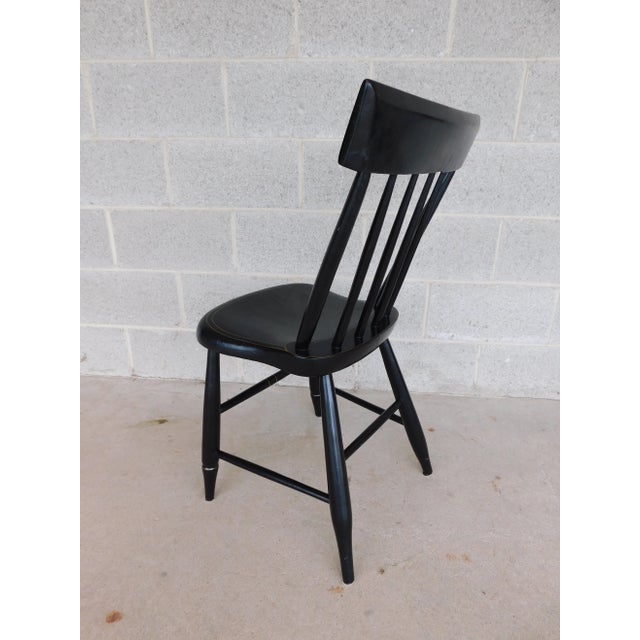 Late 19th Century Antique Plank Bottom Painted Side Chairs - Set of 4 For Sale - Image 5 of 10