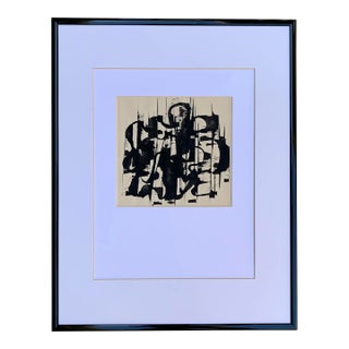 Vintage 1970s Watercolor Painting, Framed For Sale