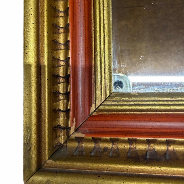 Vintage Gold Frame Egg and Dart Wall Mirror For Sale - Image 4 of 7