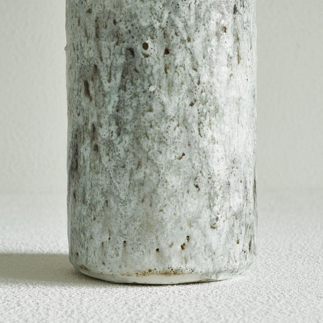 Green Large Studio Pottery Vase by Pieter Groeneveldt for Dyrlund, 1950s For Sale - Image 8 of 10