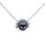 Metal Late 20th Century Tahitian Natural Black Pearl 18k (750) White Gold and Natural Diamond Pendant For Sale - Image 7 of 13