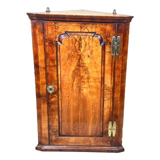 Early 18th Century Walnut Corner Cupboard, 1710 For Sale