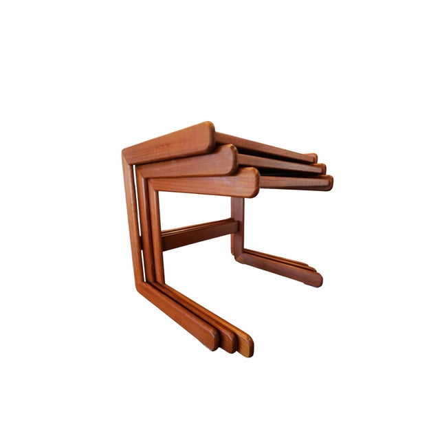 Nesting Tables from Salin Nyborg, Danemark, 1960s, Set of 3 For Sale - Image 6 of 13