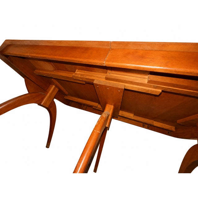 Mid-Century Modern 1950s Heywood Wakefield 13 Piece Dining Set- Original Finish- Dog Biscuit For Sale - Image 3 of 18