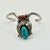 1950s Vintage Southwestern Navajo Turquoise, Coral & Sterling Cuff Bracelet For Sale - Image 4 of 11