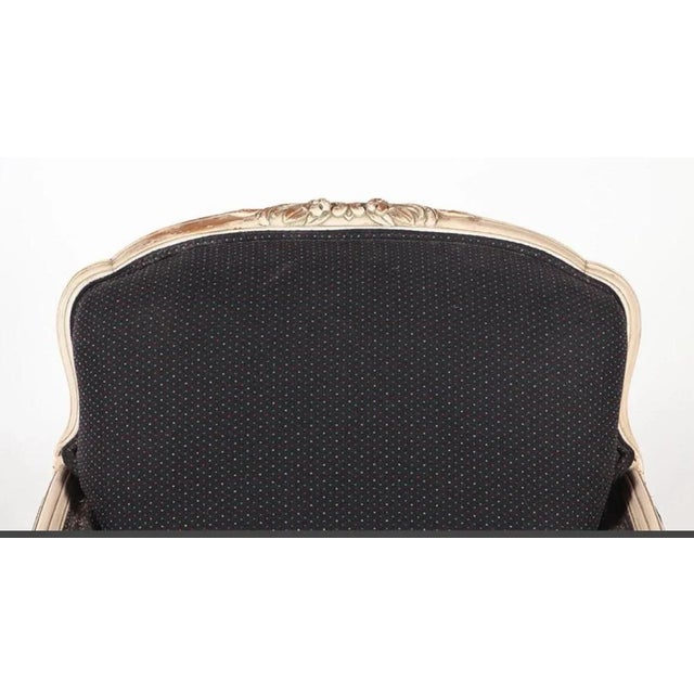 French 1930s French Bergère Chair European Antique Chair For Sale - Image 3 of 6