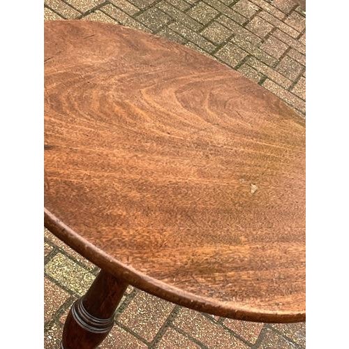 Wood Georgian Mahogany Tilt-Top Wine Table For Sale - Image 7 of 11