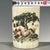 Crackle Glaze Porcelain Brush Pot With Horse & Pine Motif For Sale In Los Angeles - Image 6 of 9