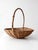 Farmhouse Antique Willow Gathering Basket With Branch Handle For Sale - Image 3 of 14