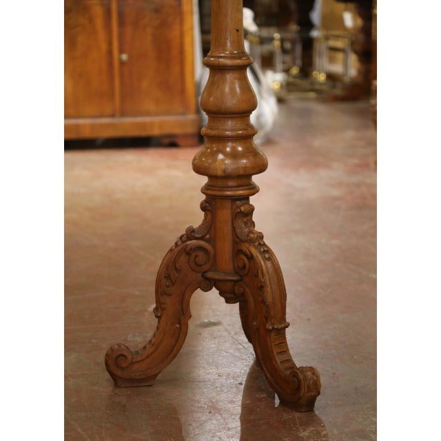 French Early 20th Century French Oak and Gilt Metal Hall Tree Coat Rack For Sale - Image 3 of 7