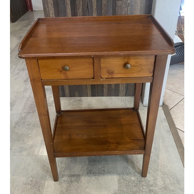 Vintage Side Table in Cherry Wood, 1950s For Sale - Image 10 of 18