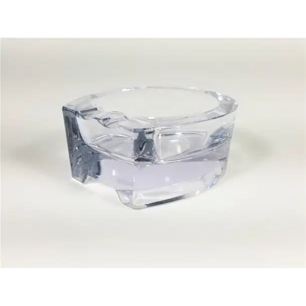 1970s French Crystal Horseshoe Shaped Ashtray, Made in France For Sale - Image 9 of 13