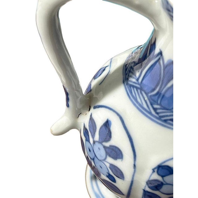 Small Blue and White Lidded Jug For Sale - Image 10 of 13