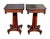 Antique Pair of Classical Mahogany Side Tables / Nightstands Sofa Table Set For Sale - Image 10 of 12