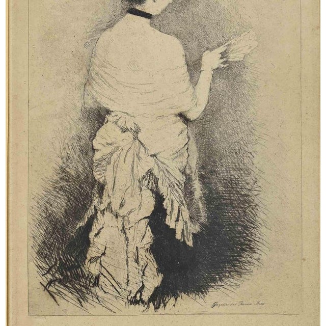 Etching on paper, realized around 1875 and published posthumously in the art periodical Gazette des Beaux-Arts in 1885....